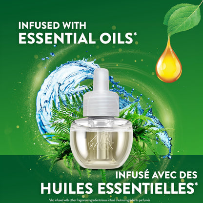 Air Wick Plug In Scented Oil Air Freshener Refills for Home – Infused with Essential Oils – 5 Count – Ocean Breeze Scent 🍁 All In One Marketplace Canada