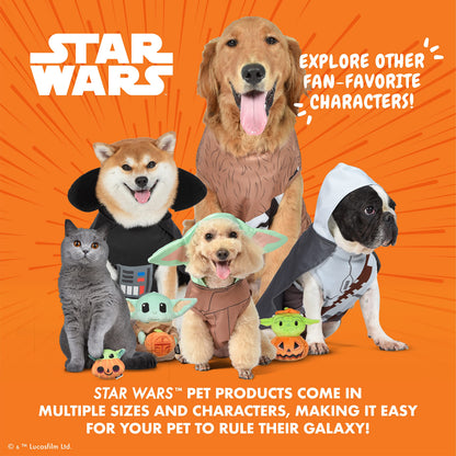 Star Wars for Pets Boba Fett Halloween Dog Costume - Officially Licensed Star Wars Bounty Hunter Dog Costume with Attached Cape, Machine Washable Polyester, Size Large