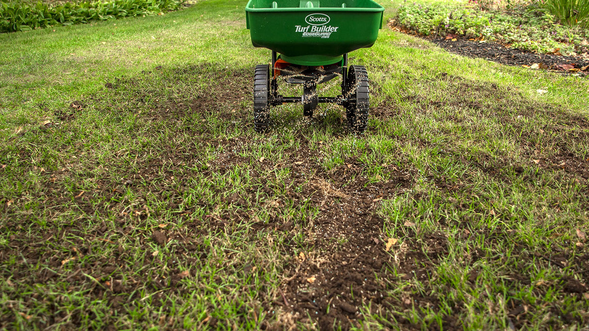 Scotts Turf Builder Quick & Thick Grass Seed, 1.2kg (173 sq Meters / 1,863 sq feet Coverage) | Grow a Thick, Green Lawn Fast. for Areas that Experience Sun & Shade 🍁 All In One Marketplace Canada
