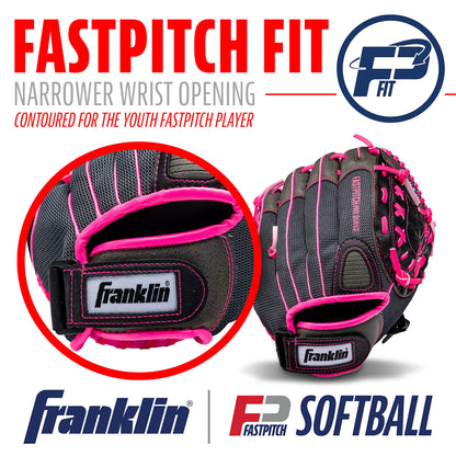 Franklin Sports Softball Glove - Left and Right Handed Softball Fielding Glove - Windmill Fastpitch Pro Series - Adult and Youth Fielding Glove - 12 Inch Right Hand Throw - Pink 🍁 All In One Marketplace Canada