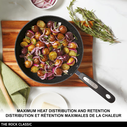 Starfrit The Rock 20cm (8") Non-Stick Fry Pan - Durable Forged Aluminum - Oven Safe - PFOA Free - Easy to Clean - Black 🍁 All In One Marketplace Canada