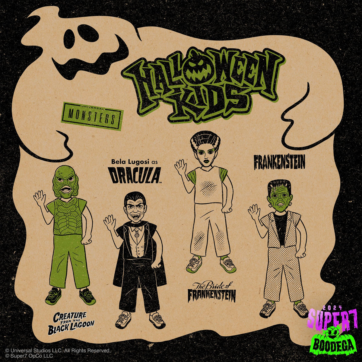 Super7 Halloween Kids Universal Monsters Dracula Boy - 3.75" Universal Monsters Movies Action Figure with Accessory Classic Movie Collectibles