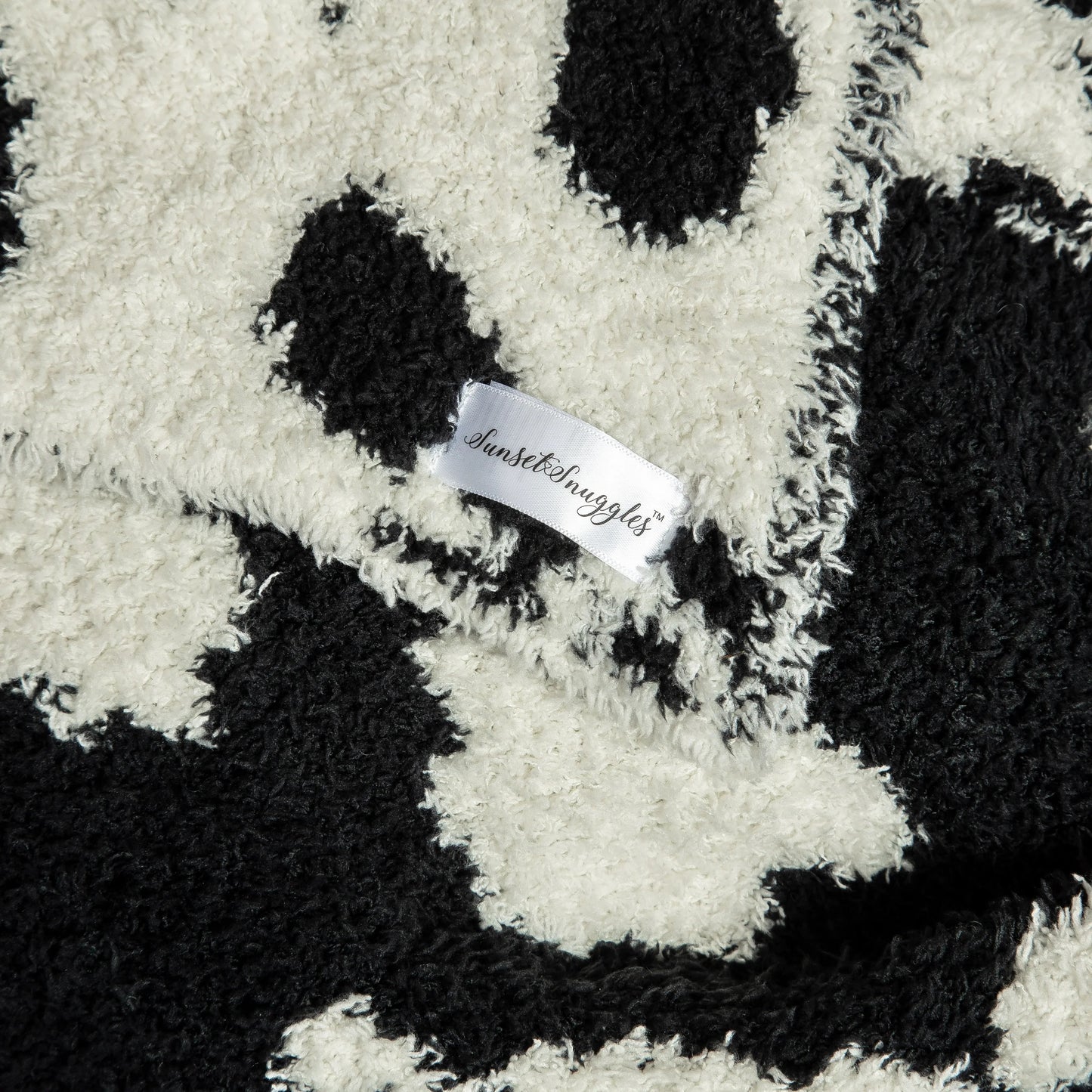 Tap Shoe & Schleierkraut Kuhfell-Überwurfdecke