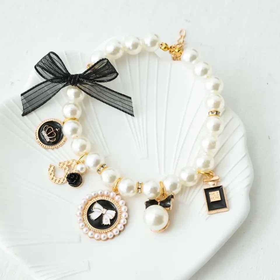Coco Chewnel Pearl Dog Collar