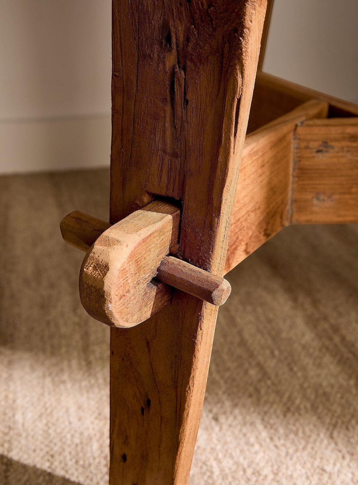 Table d'appoint Rembrandt en teck recyclé