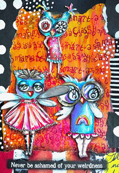 ABM Clear Stamp Owlicious Signature Collection 148x210x3mm 9 PC nr.637