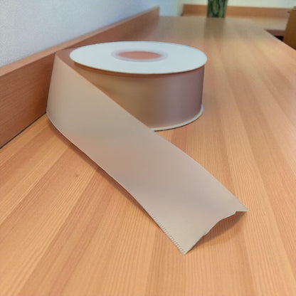 Satin Ribbon Double Face-Light Peach #203 -3.8 cm Wide