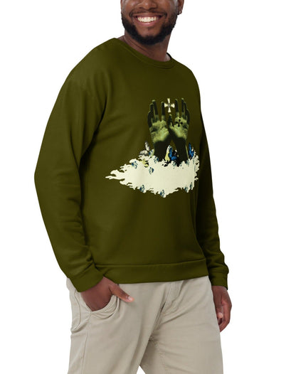 Allover Men's Karaka Green Sweatshirt-Conquerors