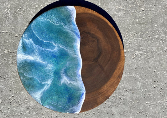 Live Edge Round Charcuterie Board - AURABAGS SHOP