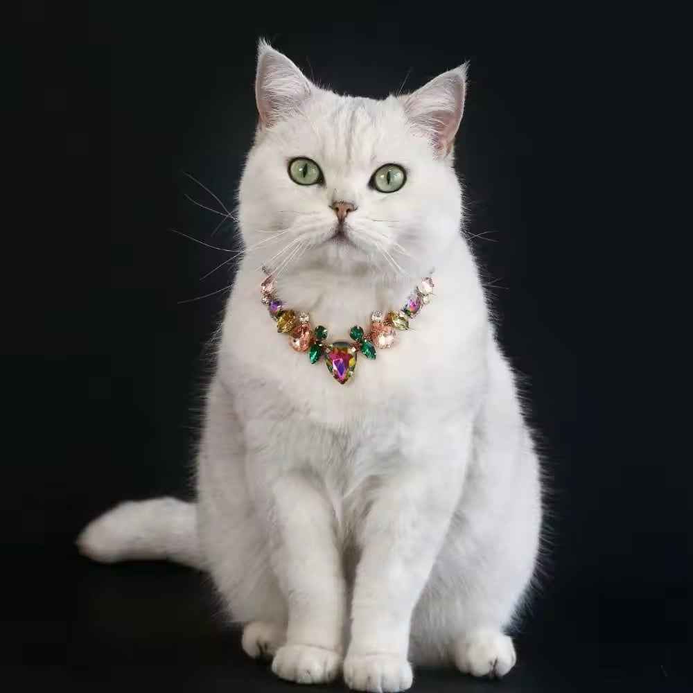 Bridgette Necklace – Luxury Rhinestone Pet Necklace
