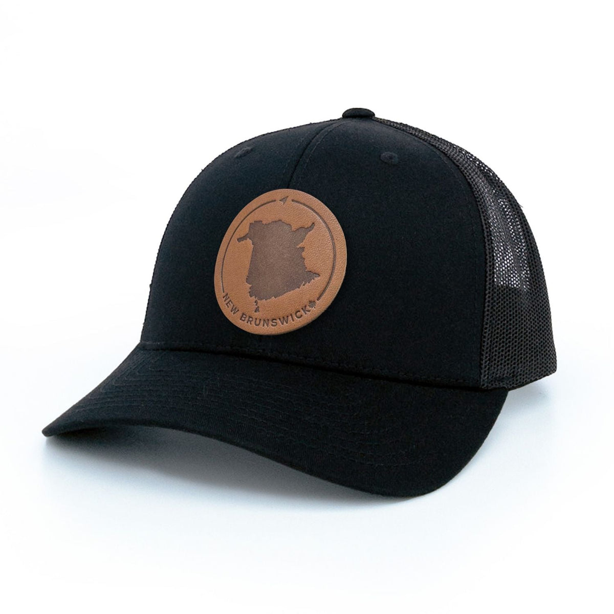 New Brunswick Leather Patch Trucker Hat
