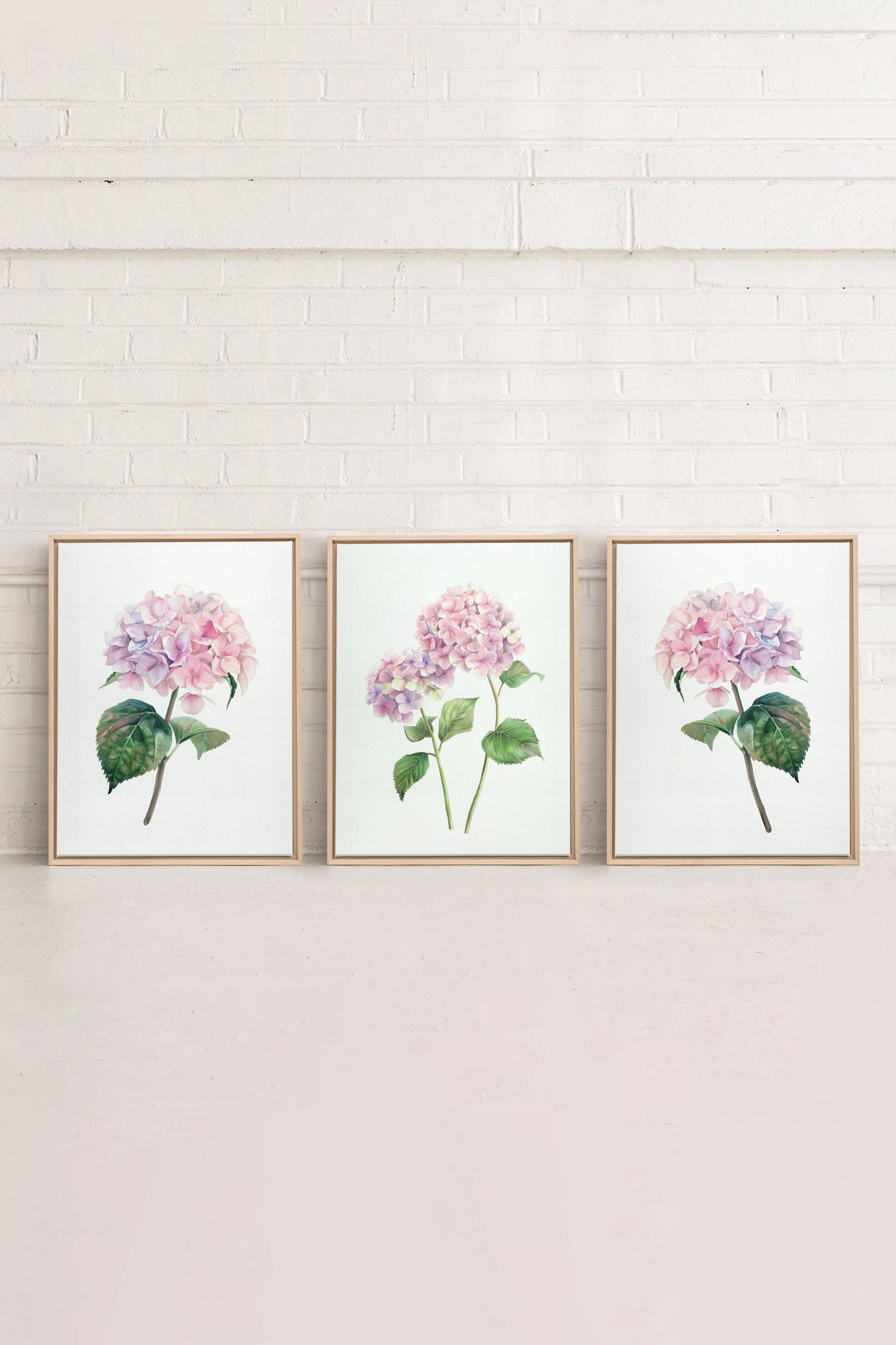 BLOSSOMING TRIO (3 Oeuvres sur toile étirée)