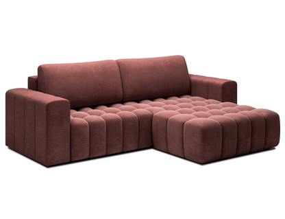 Bonett 4 Seater Storage Sleeper Chaise Sofa - Plum