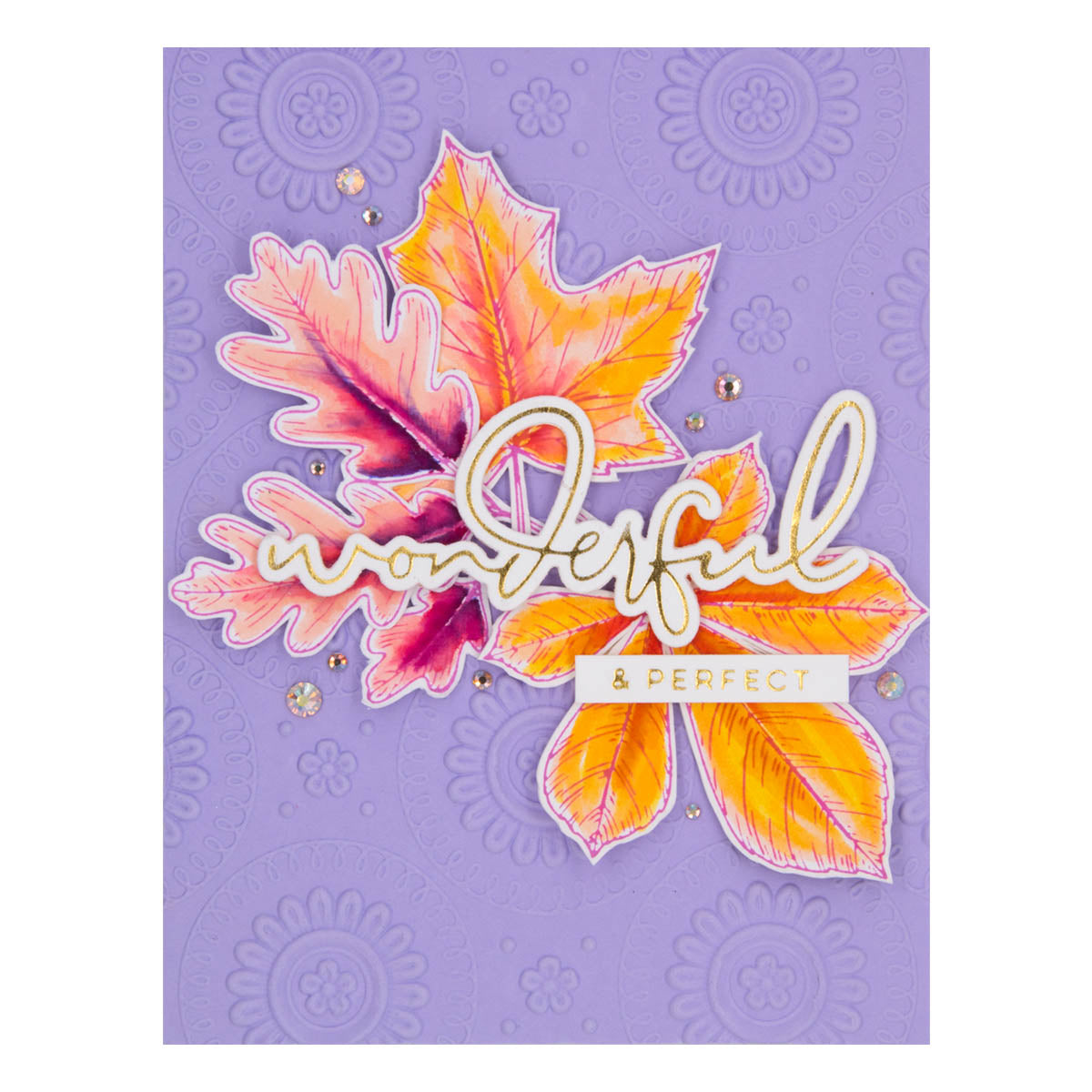 Autumn Leaves Press Plate & Die Set from the BetterPress Autumn Collection