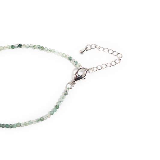 Moss Agate Bracelet - 2-3mm