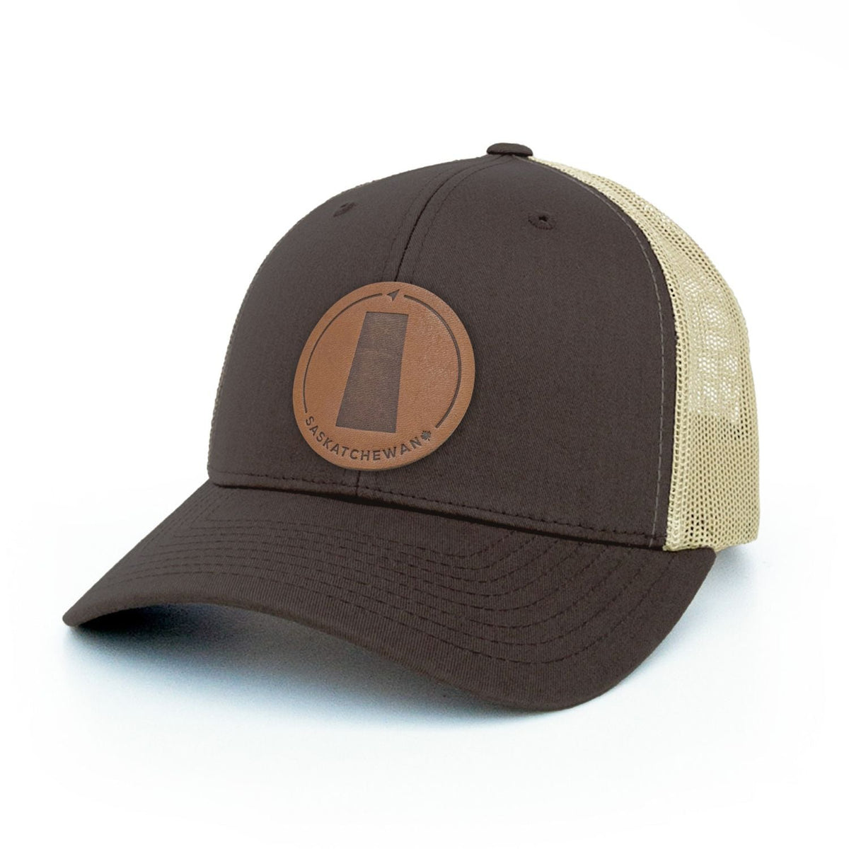 Saskatchewan Leather Patch Trucker Hat