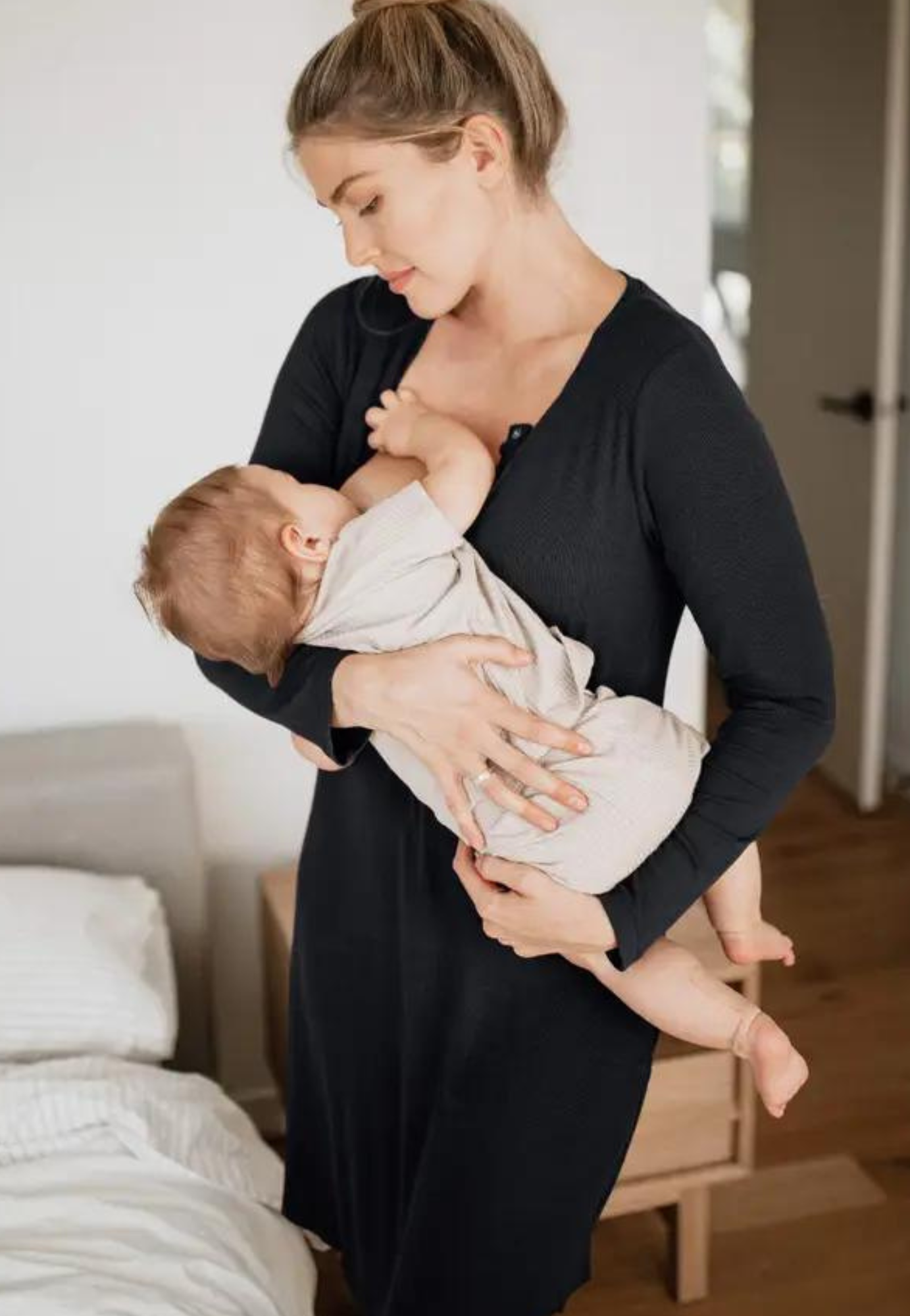 Bamboo Maternity and Nursing Nightgown