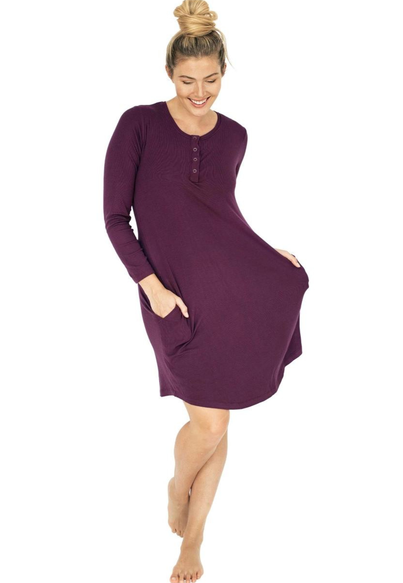 Bamboo Maternity and Nursing Nightgown