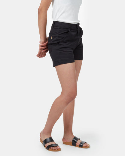 Twill-Short mit hohem Bund