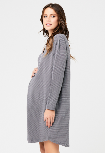 Blake Organic Long Sleeve Maternity and Nursing Nightgown