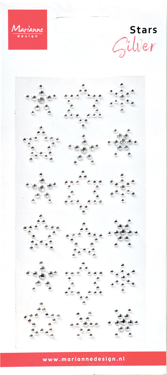 Marianne Design Stars - Rhinestones Silver