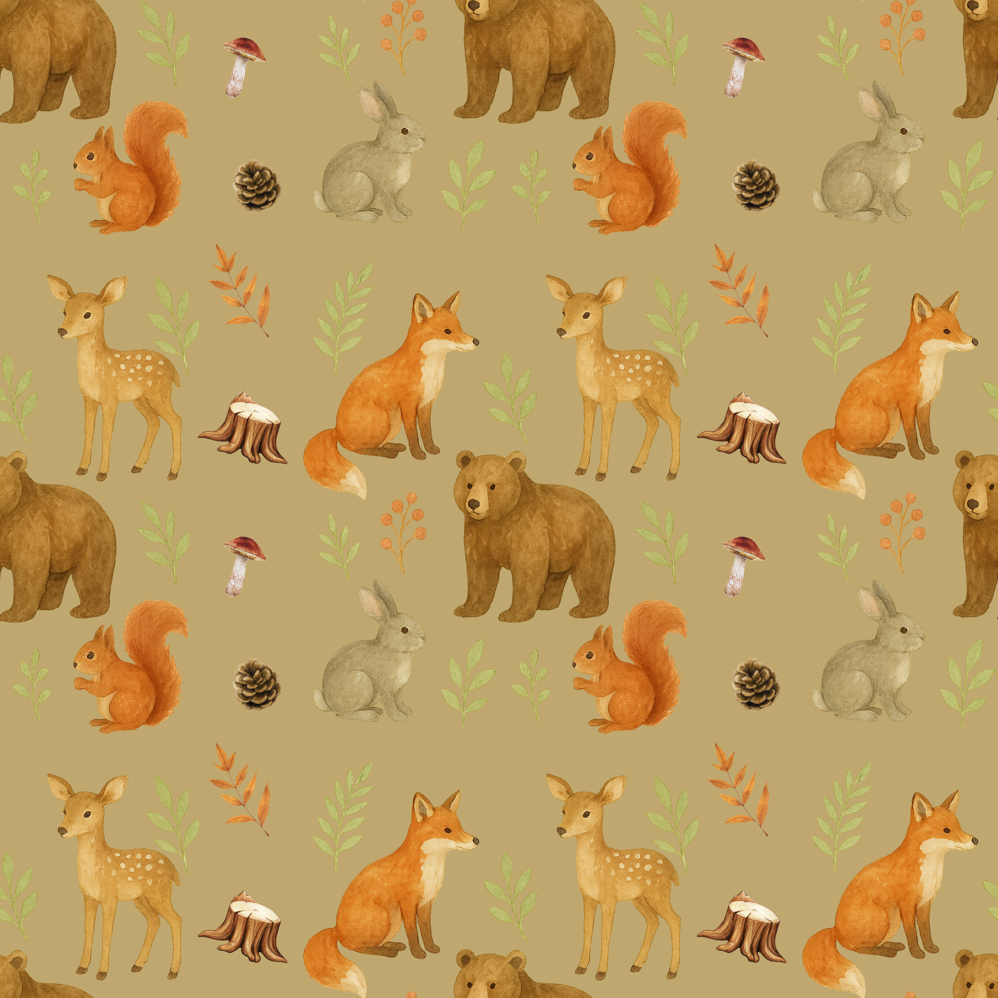 Couverture minky copain des bois 🦊 moyenne