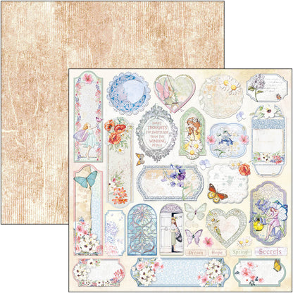 Ciao Bella Enchanted Land Patterns Pad 12"x12" 8/Pkg