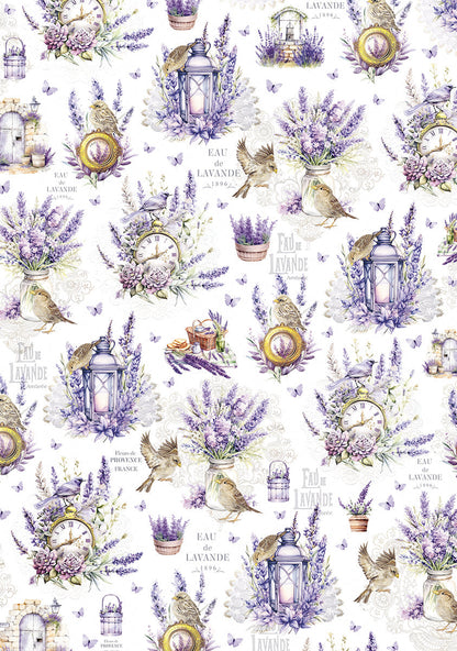 Vellum Morning In Provence Paper Patterns A4 6/Pkg