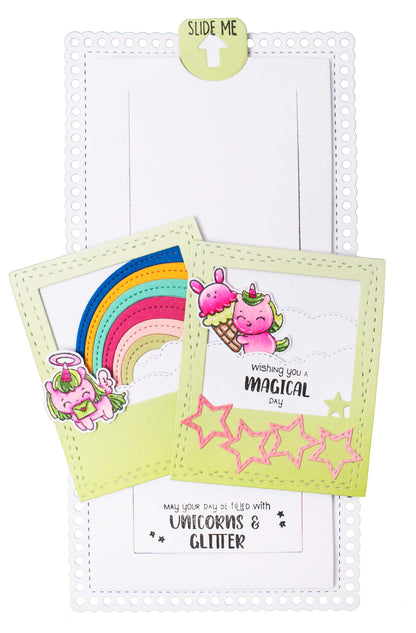 CCL Clear Stamp Text Interactions For Slider Pop Up Die Essentials 105x148x3mm 30 PC nr.238