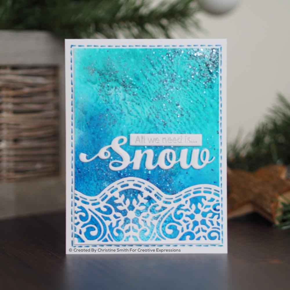 Dies by Sue Wilson Festive Snow