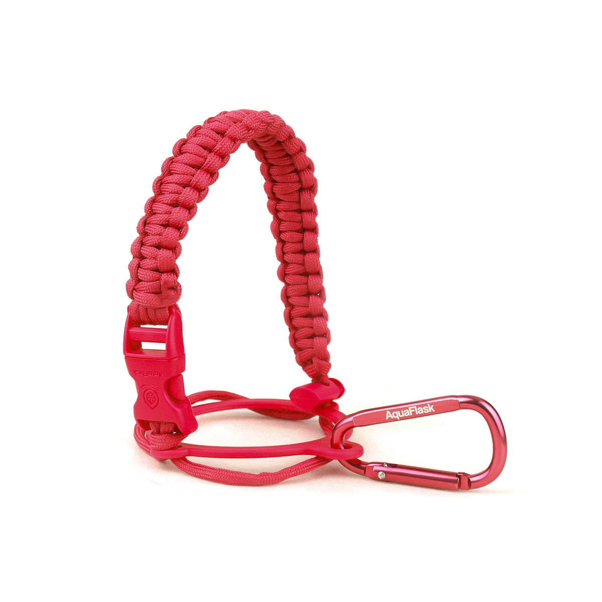 AquaFlask 400 ml–1,9 l Paracord-Griff mit Karabinerhaken – Robuster Trageriemen für Wasserflaschen