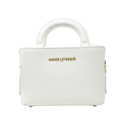 Petit sac à main deux en un, blanc | Clarence