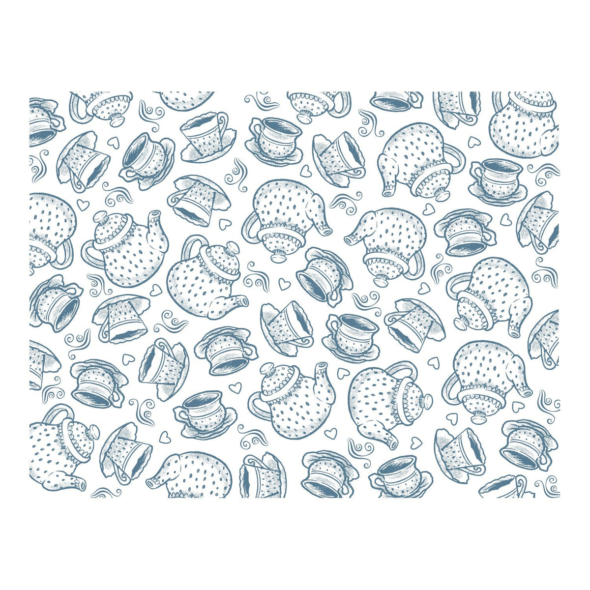 Tea Time Background Photopolymer Stamp Set (1pc)