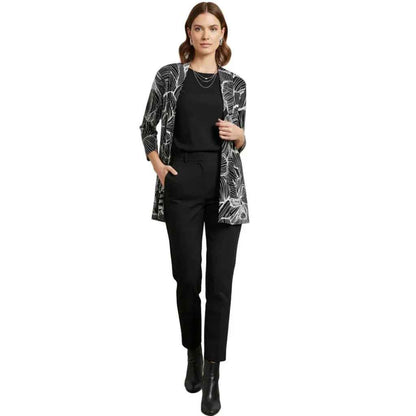 Cardigan blanc et noir