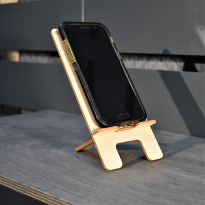 Holz-Handyhalter „D-Poser“