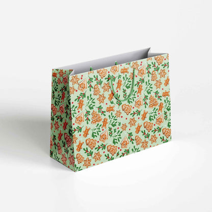 Gingerbread Pattern Gift Bag