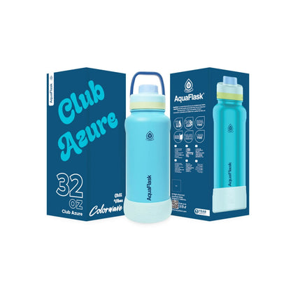 Aqua Flask Colorwave 32oz – Edelstahl, vakuumisoliert, Heiß- & Kaltgetränke, auslaufsicher, Reise- & Bürotasse