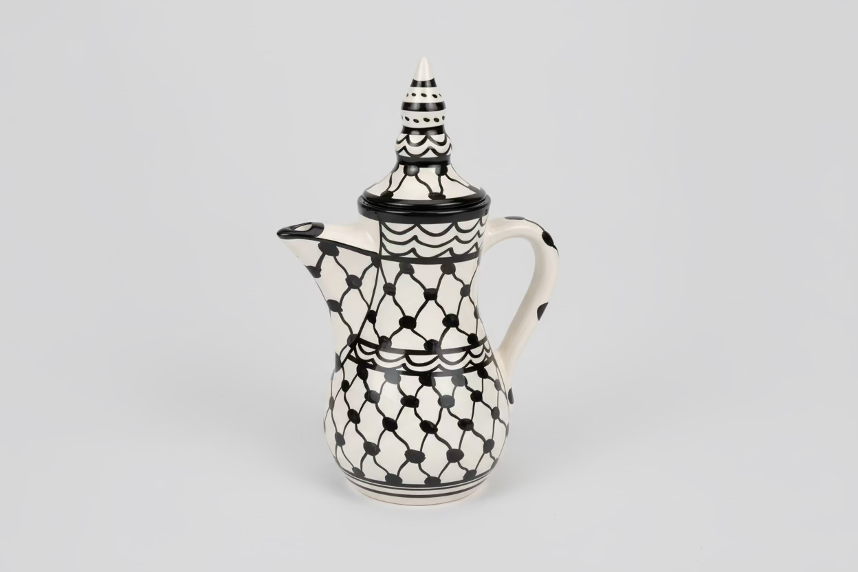 Komplettes Kaffeeservice | Kuffiyeh-Muster