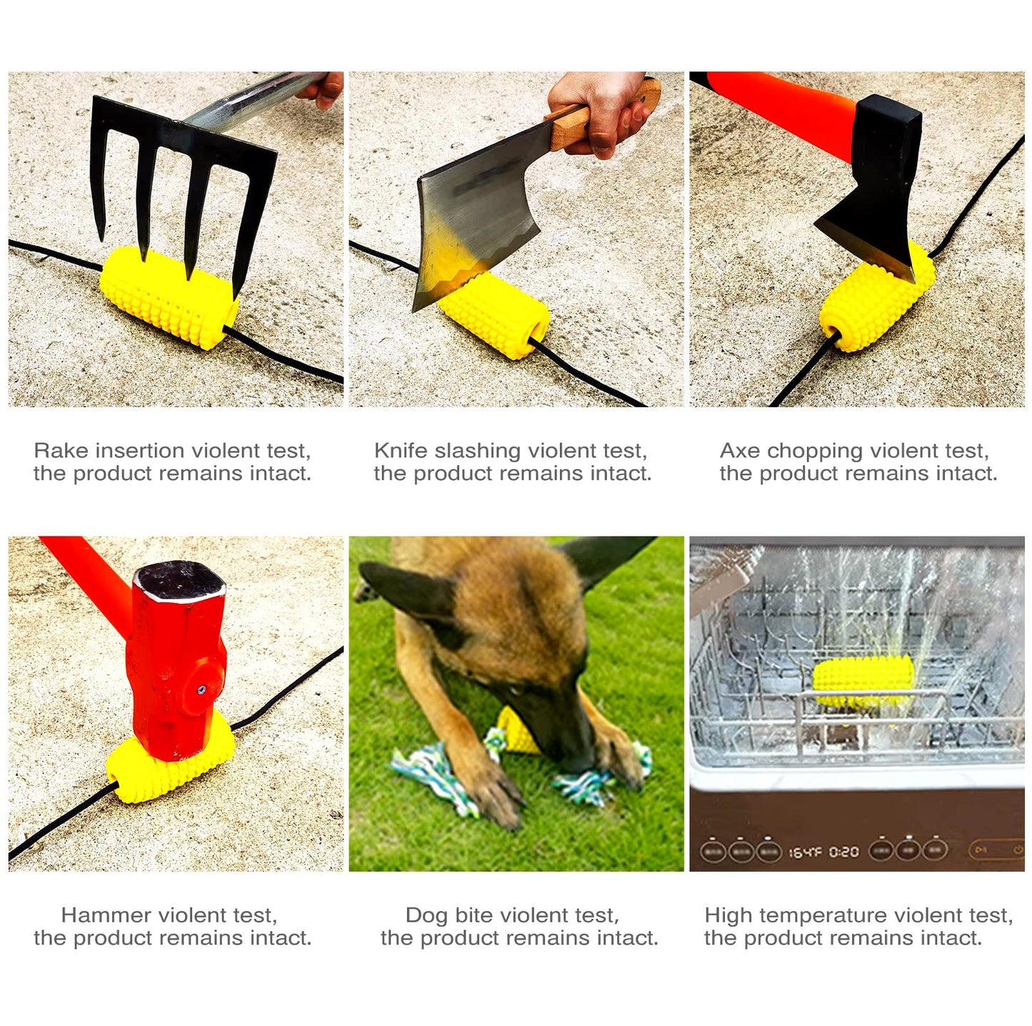 Corn Dog Chew Toy for Aggressive Chewers