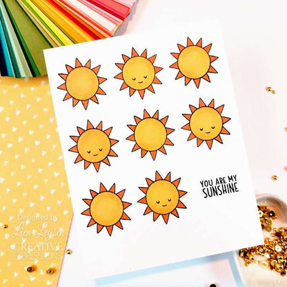 Creative Expressions Jane's Doodles Rain or Shine 4 in x 6 in Clear Stamp Set