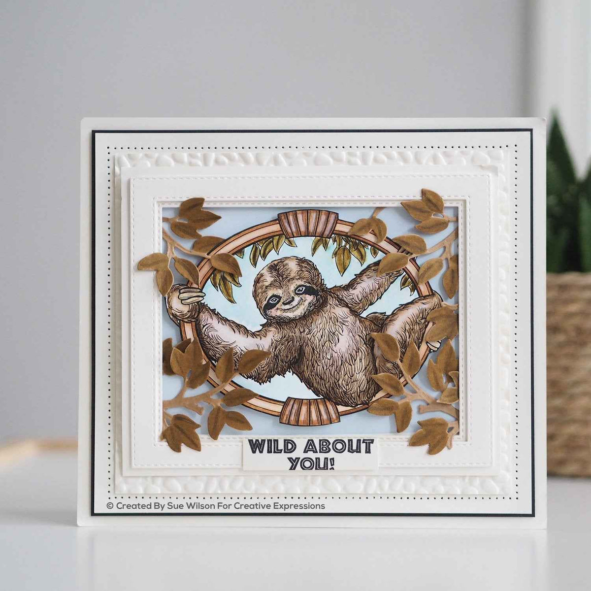 Sue Wilson Safari Collection Sloth Craft Die