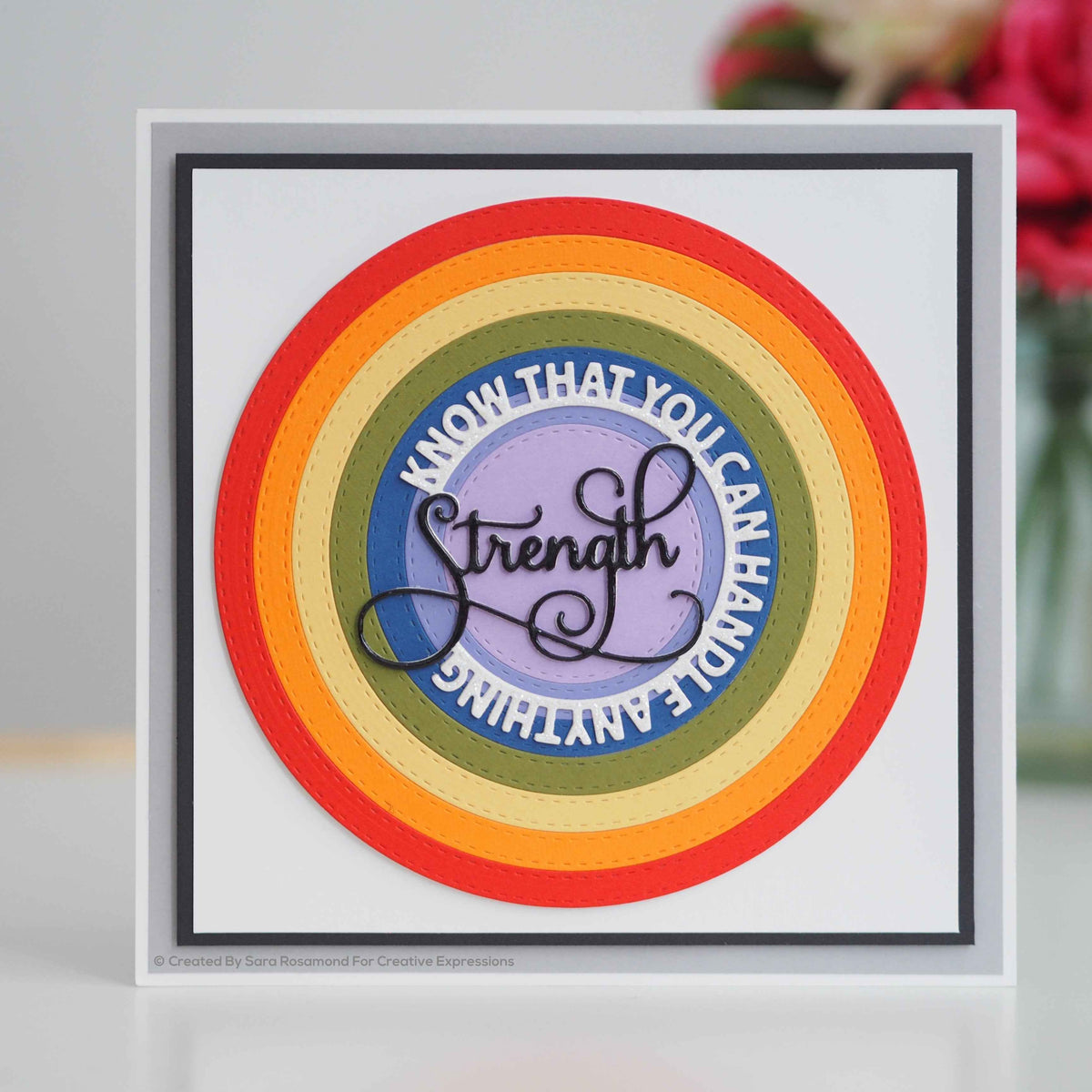 Sue Wilson Circle Sayings Strength Craft Die