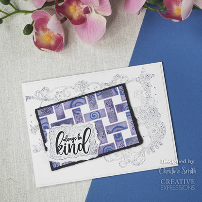 Creative Expressions Designer Boutique Breezy Elements 6 in x 4 in Clear Stamp Set