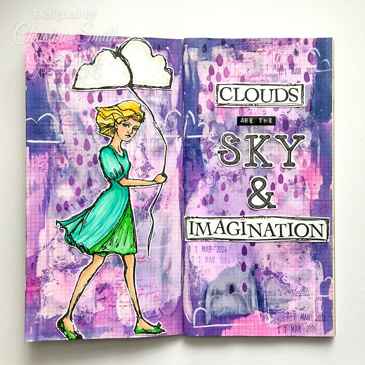 Creative Expressions Jane Davenport Weather With You 6 in x 8 in Clear Stamp Set