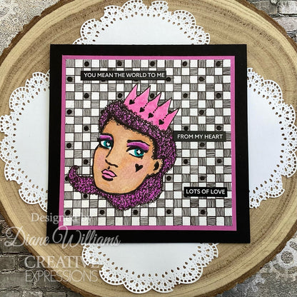 Creative Expressions Jane Davenport SideChick 4 in x 6 in Clear Stamp Set
