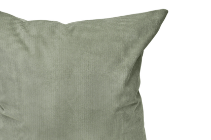 Kissenhülle aus Cord mit Blattmotiv