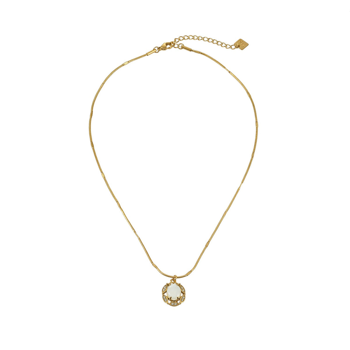 MYTHIC Gold: Heirloom Inspired Freshwater Pearl Halo Pendant Necklace
