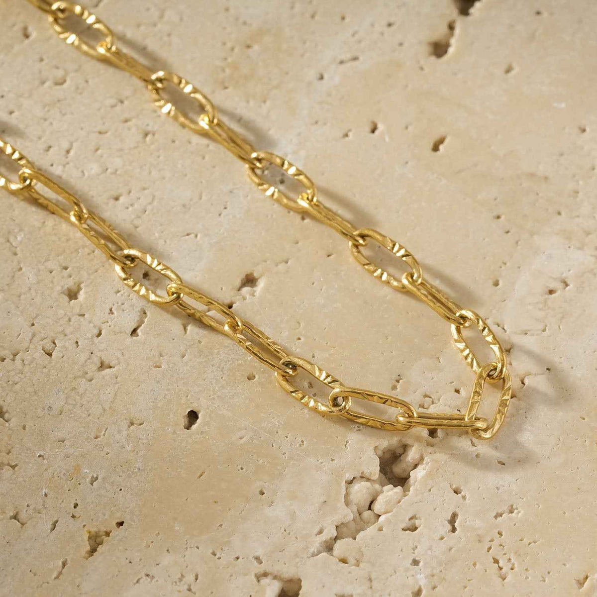 TIKI Gold: Dailywear Essential Mini Paper-Clip Chain Bracelet