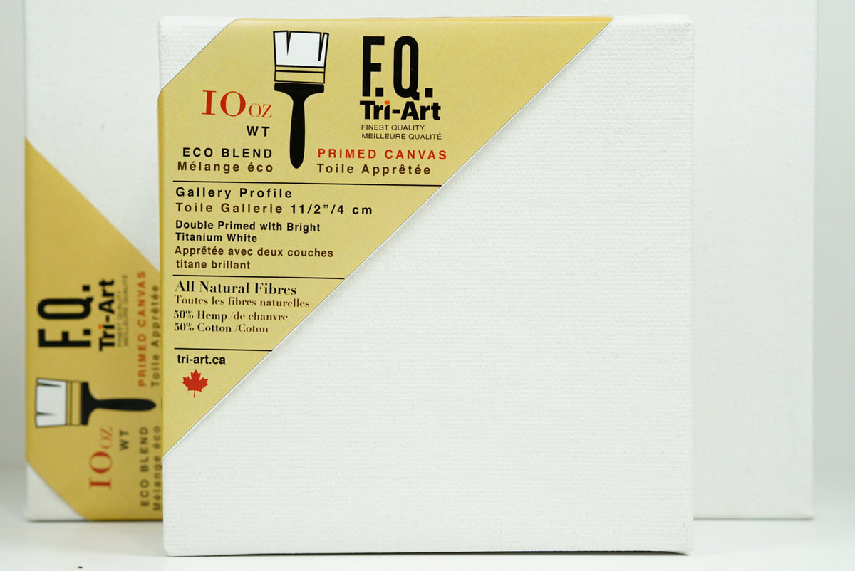Tri-Art FQ Stretched Canvas - Artist Gallery 1 1/2" Profile Primed - 9x12"