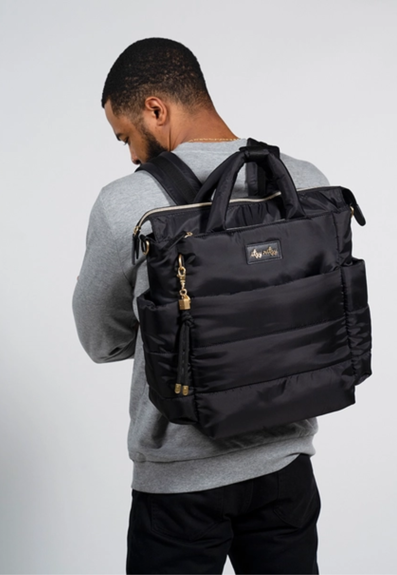 Dream Convertible Midnight Black Diaper Bag